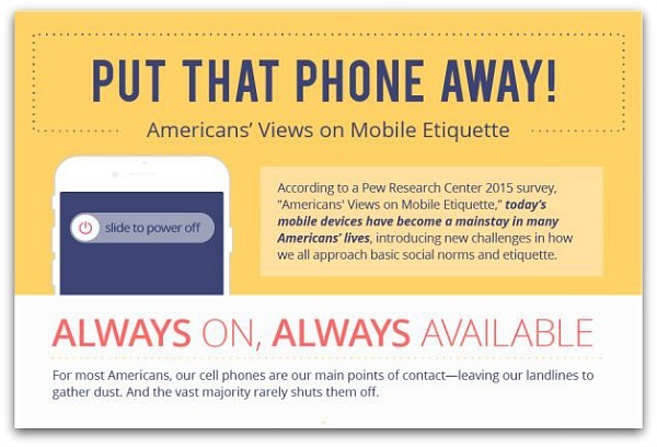 Infographic: Americans' guide to mobile etiquette - Ragan Communications