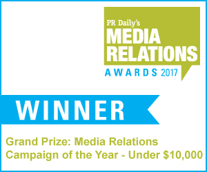 Grand Prize: Media Relations Campaign of the Year (Under $10,000) - https://s39939.pcdn.co/wp-content/uploads/2018/11/medRel17_badge_winner_GPunder10.jpg