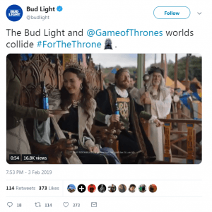 Bud Light’s ‘Game of Thrones’ mashup and anti-corn-syrup stance net marketing gold