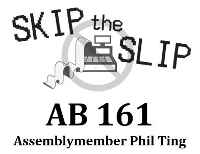 Skip The Slip—Yes on AB 161 - Logo - https://s39939.pcdn.co/wp-content/uploads/2019/08/GP-Under-10K-Phil-Ting.png