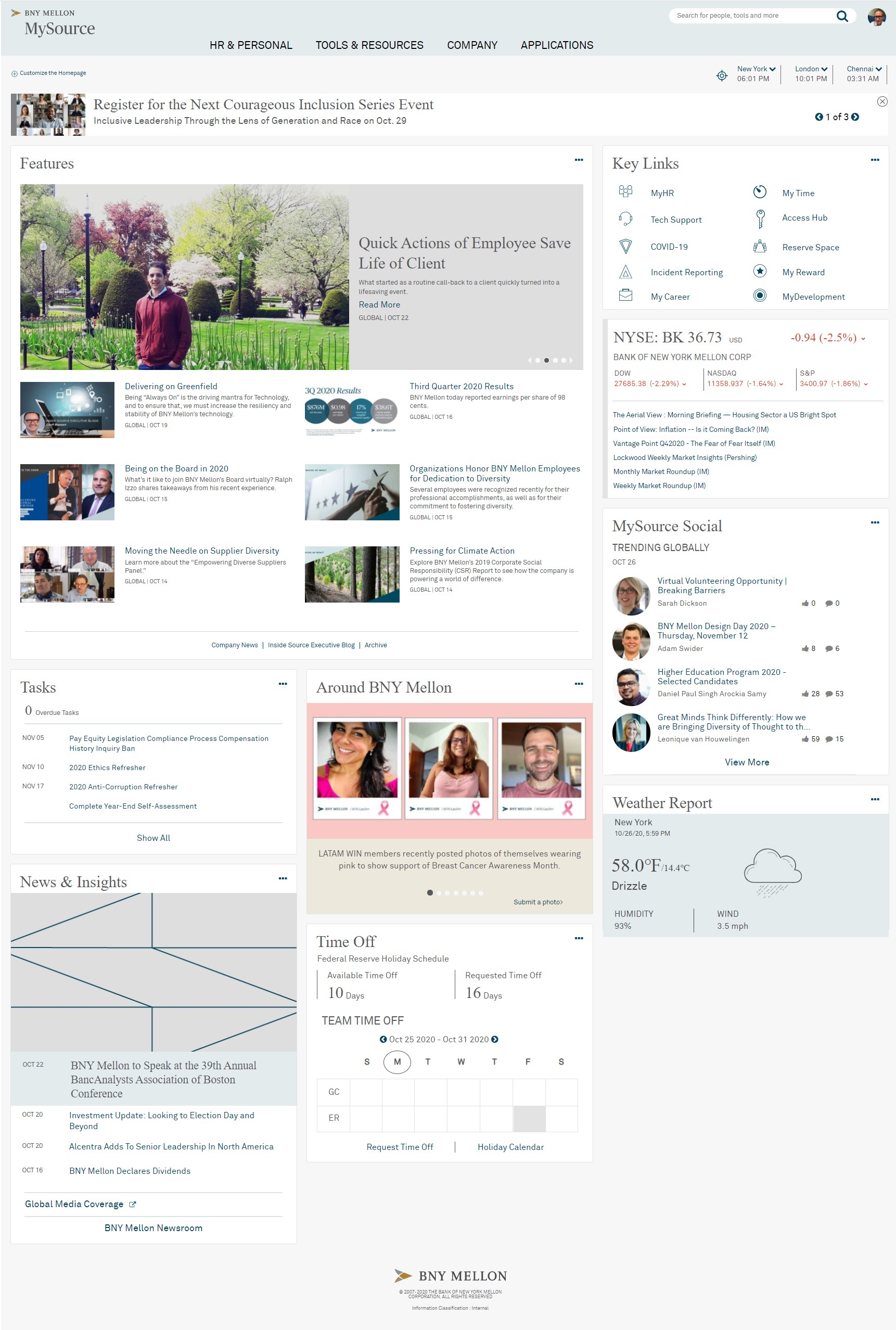 Intranet Homepage Redesign