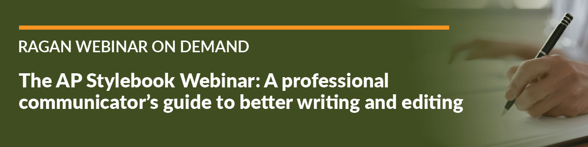 The AP Stylebook Webinar: a professional communicator’s guide to better writing and editing