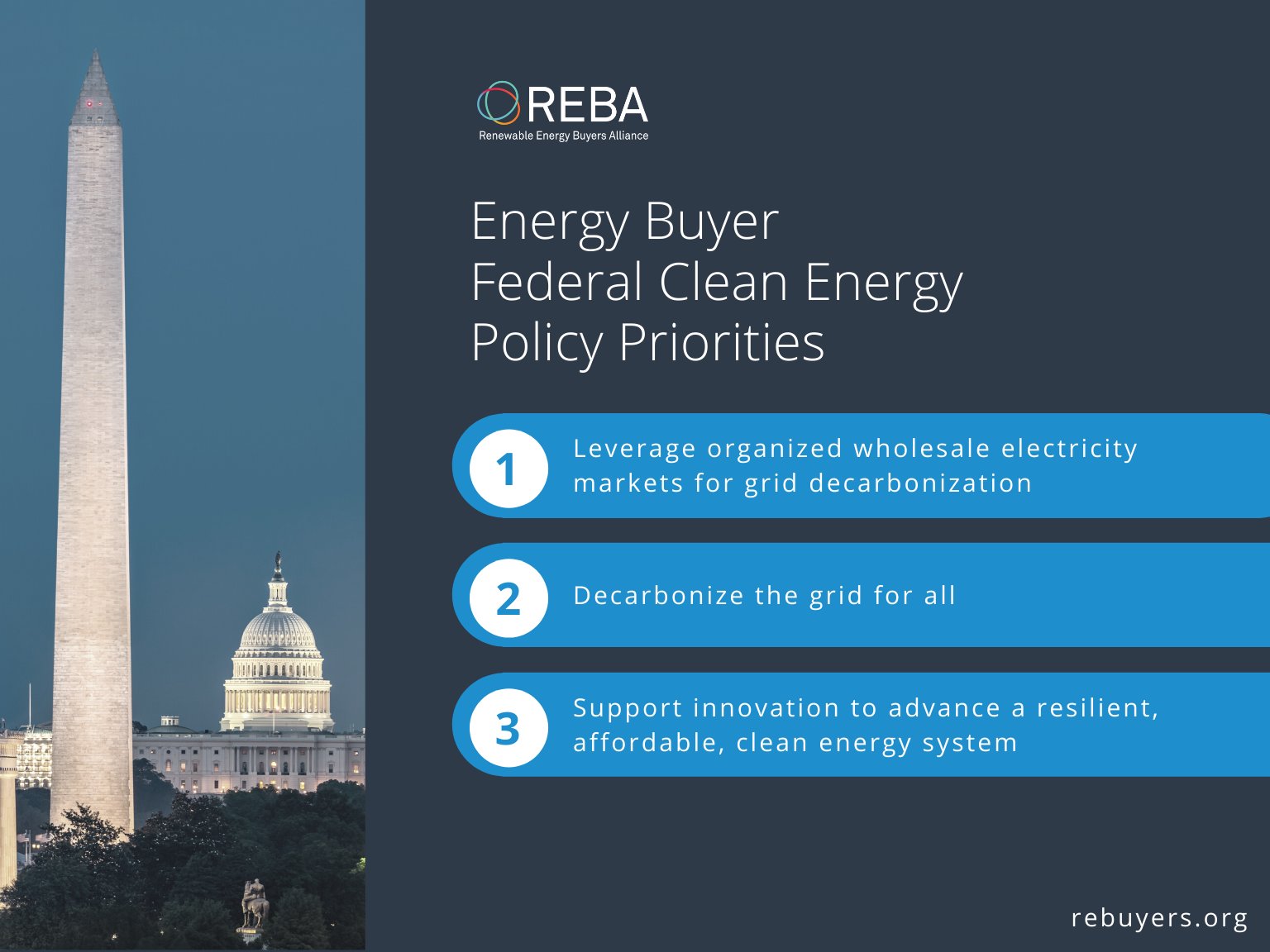REBA Energy Buyer Federal Clean Energy Policy Statement 2021