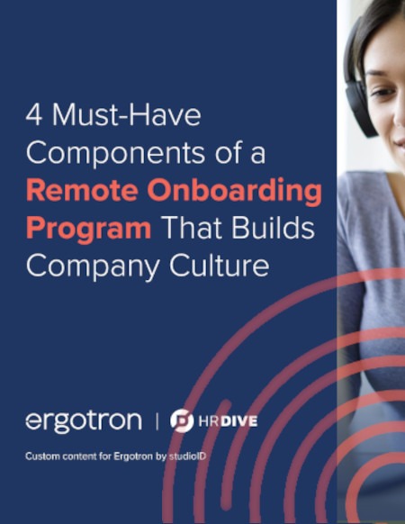 Ergotron 4 Must Have Components of a Remote Onboarding Program-playbook-Web HR Dive