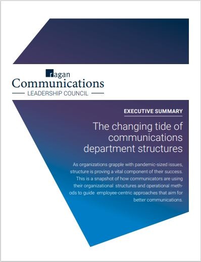 The changing tide of communications department structures