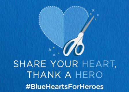 Blue Hearts for Healthcare Cares