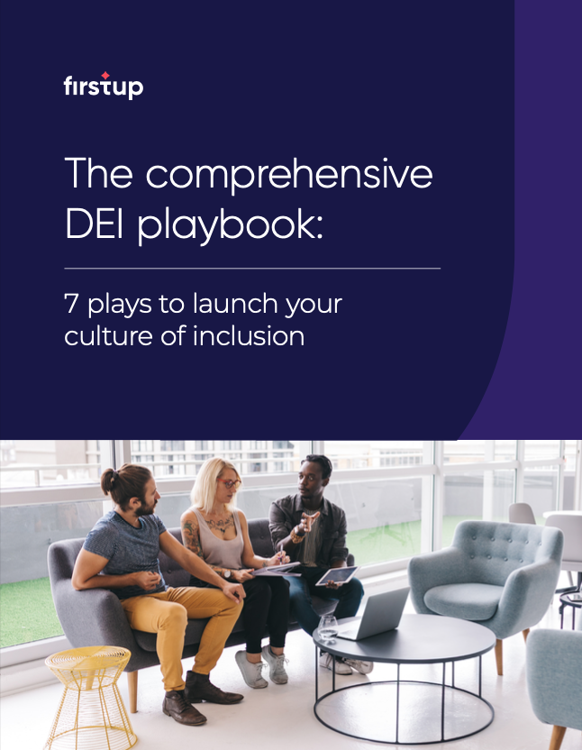 Firstup DEI Playbook - 7 plays to launch your culture of inclusion
