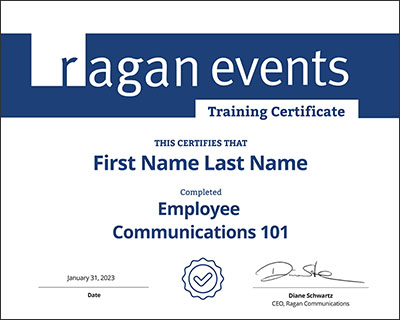 Employee Communications 101 Certificate