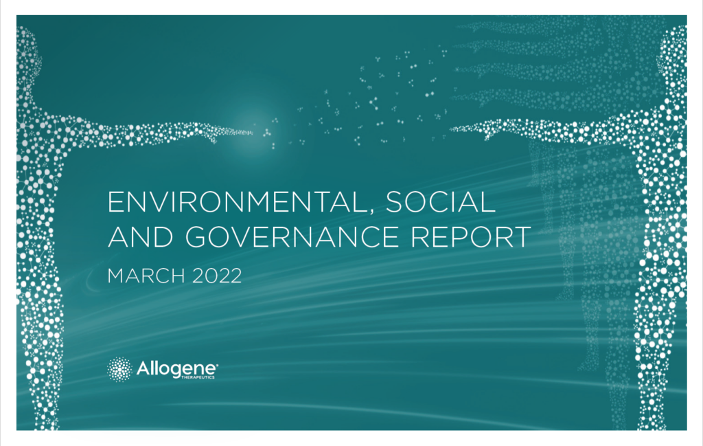 Allogene's Inaugural ESG Report