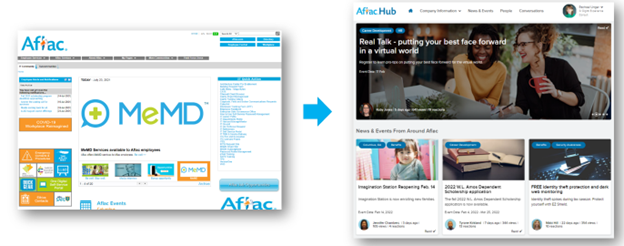 Aflac Hub Intranet Launch