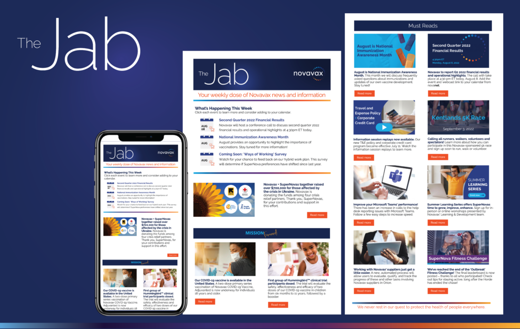 The Jab: Revamp of Internal Newsletter