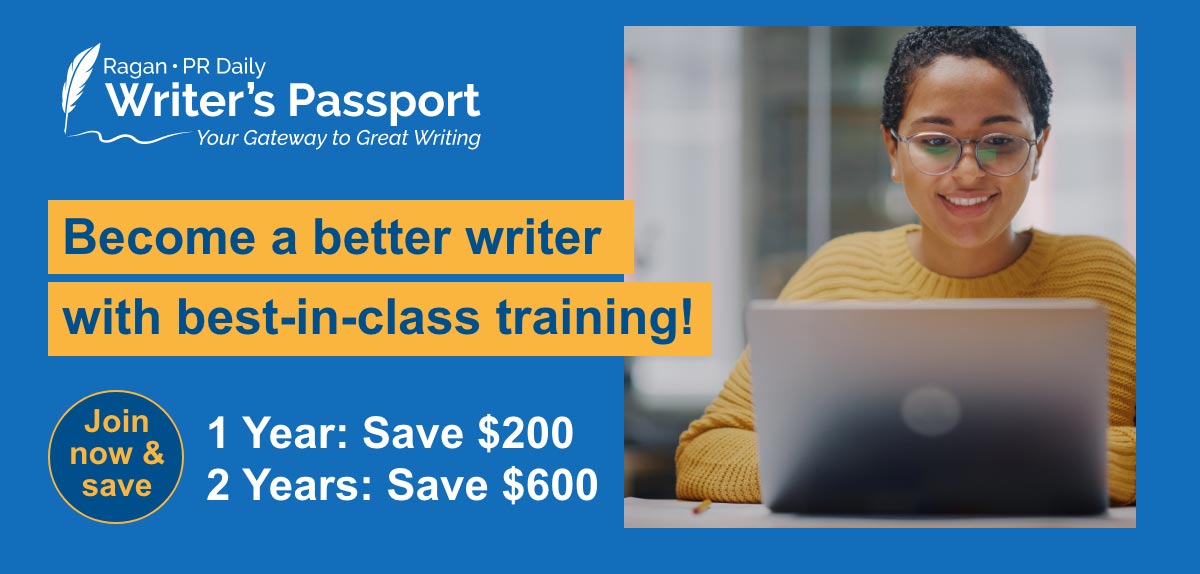 Ragan • PR Daily Writer's Passport | Your Gateway to Great Writing