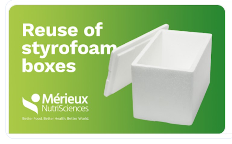 Reuse of styrofoam boxes