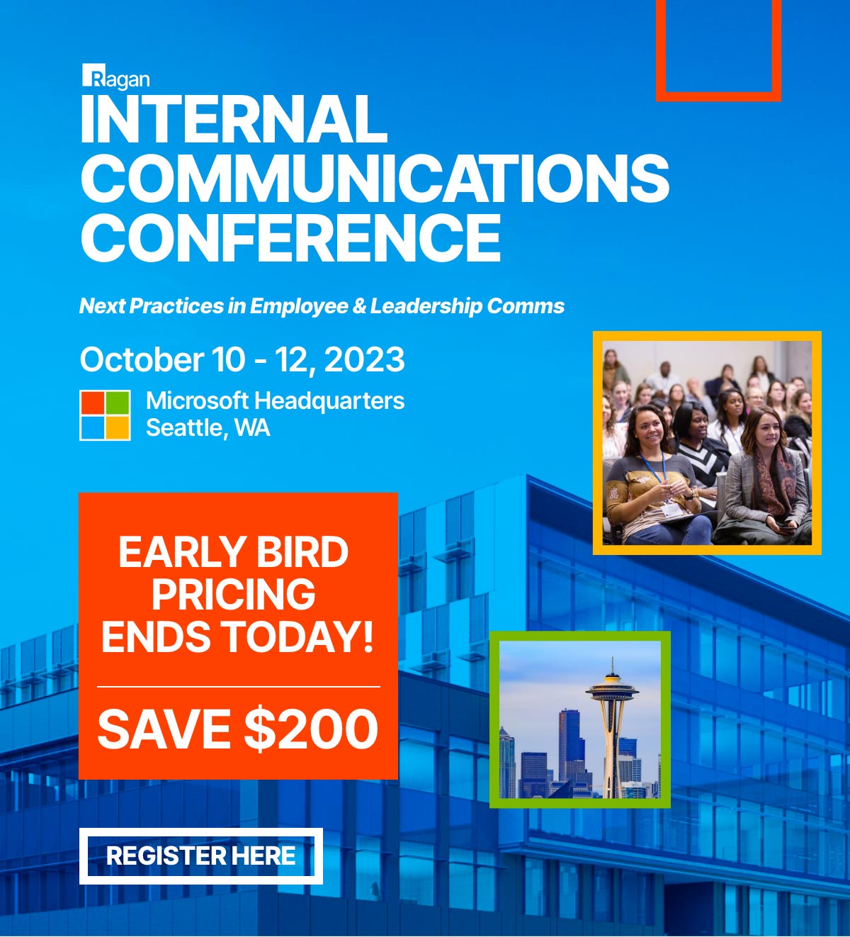 Ragan's Internal Communications Conference | October 10-12, 2023 | Microsoft Headquarters, Seattle, WA