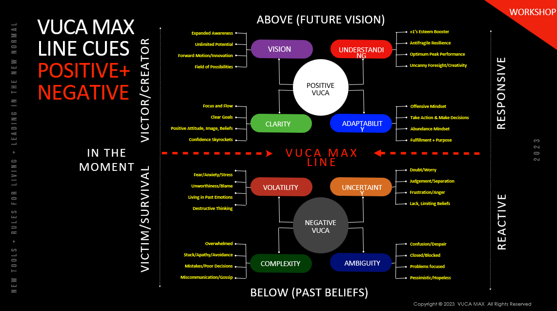 A graphic showing the VUCA MAX line tool