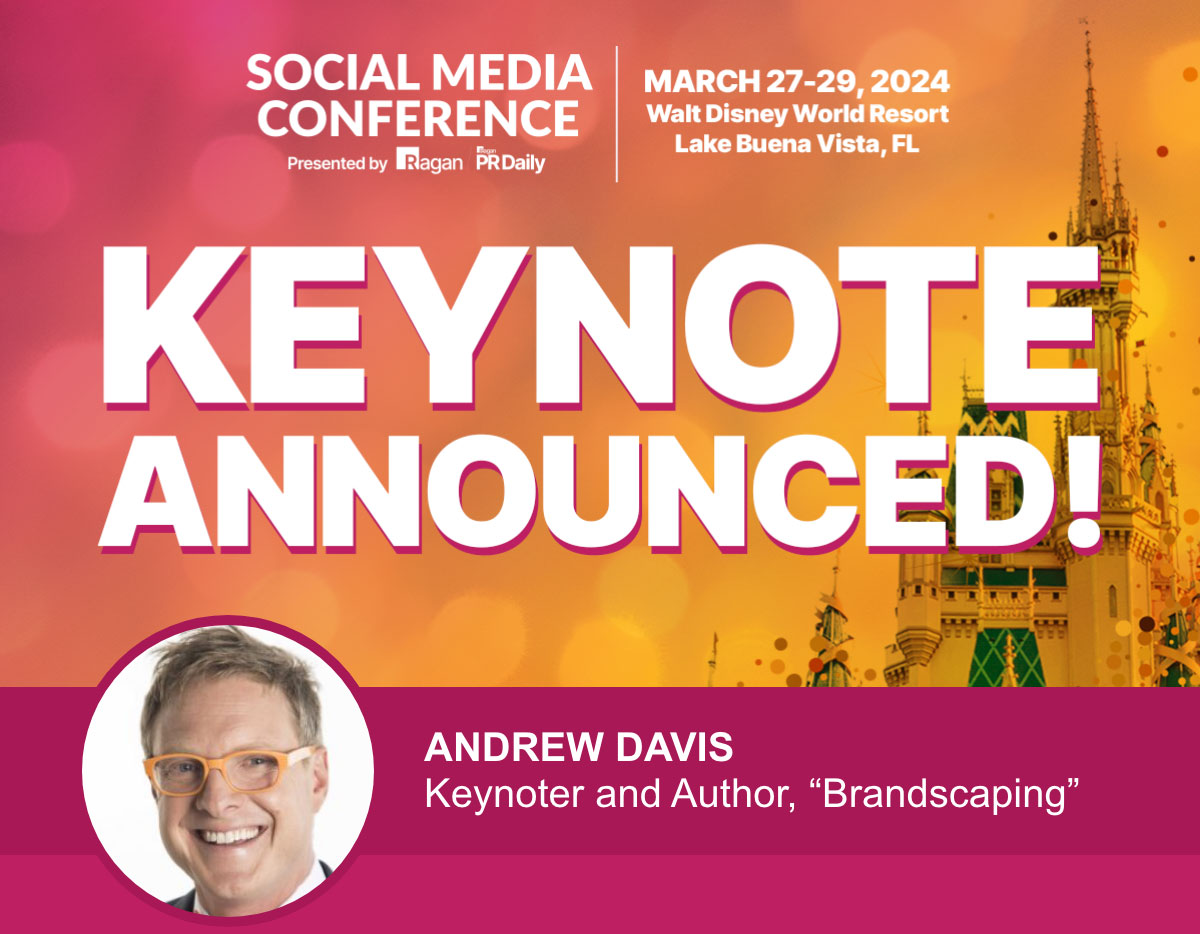 Social Media Conference | March 27-29, 2024 | Walt Disney World Resert, Lake Buena Vista, FL | Keynote Announced!