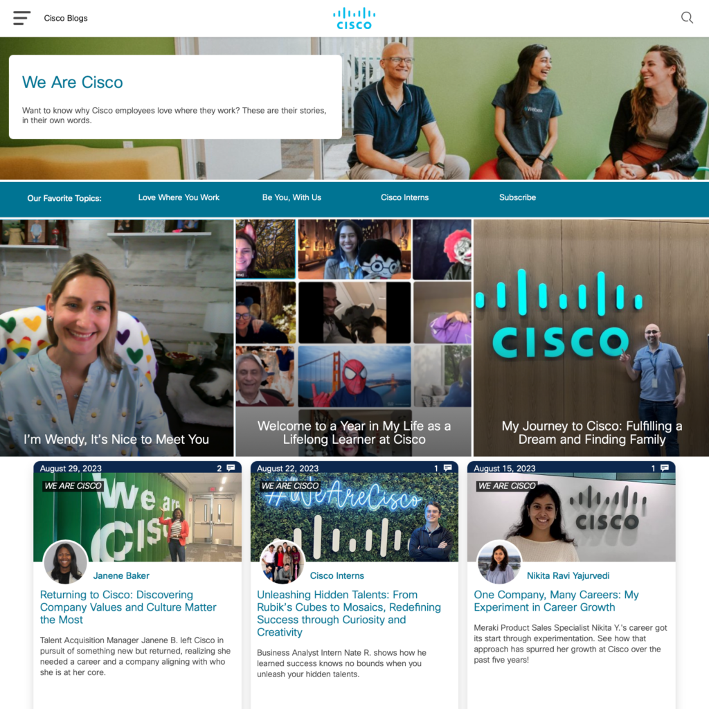 We Are Cisco Blog