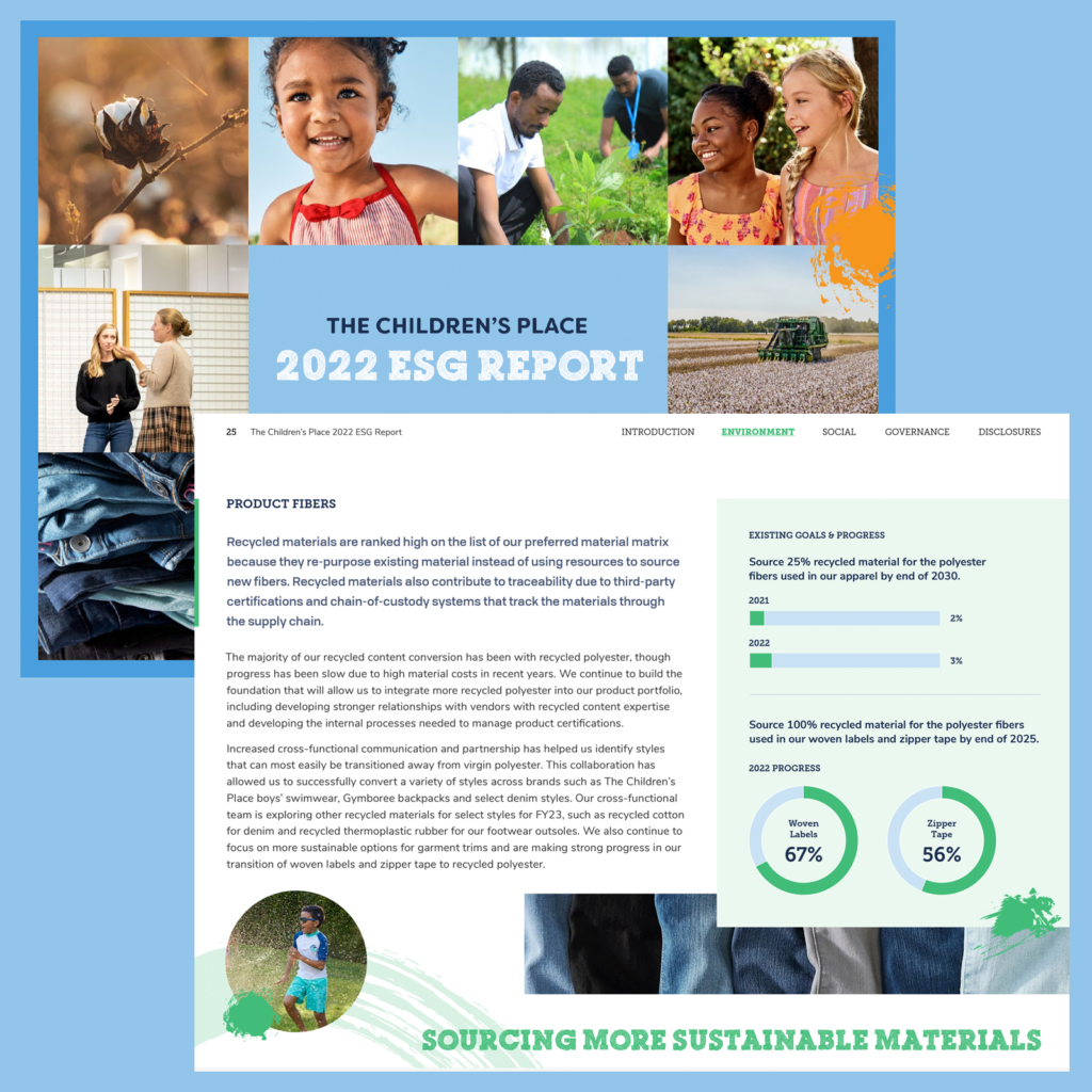 The Children's Place 2022 Environment, Social & Governance (ESG) Report
