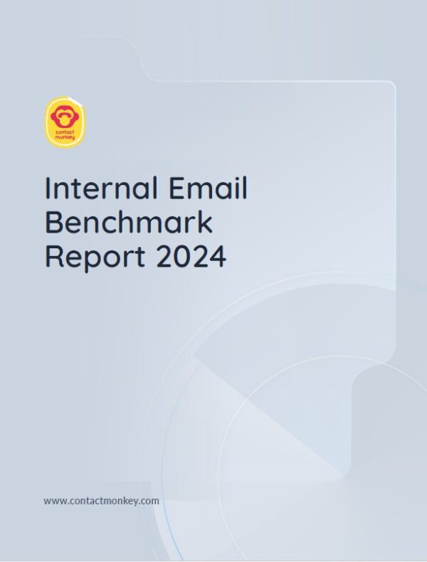 Internal Email Benchmark Report 2024 from ContactMonkey