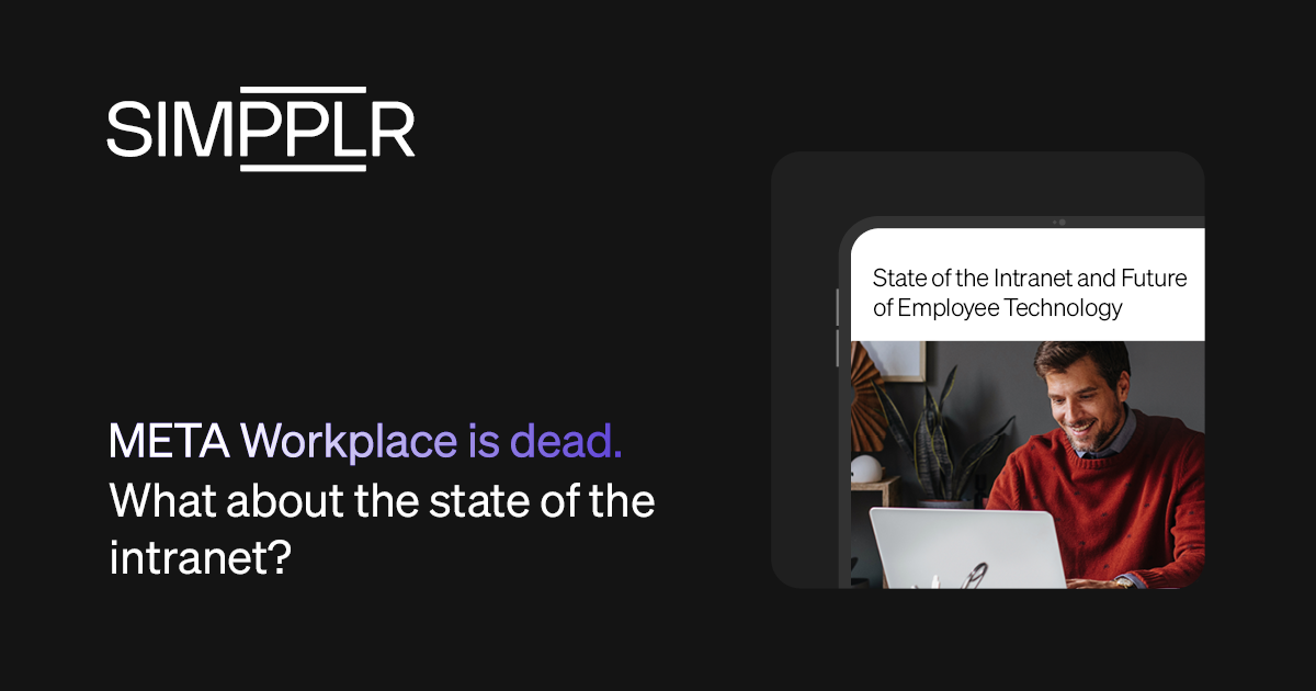 Meta Workplace is dead. What about the state of the intranet?