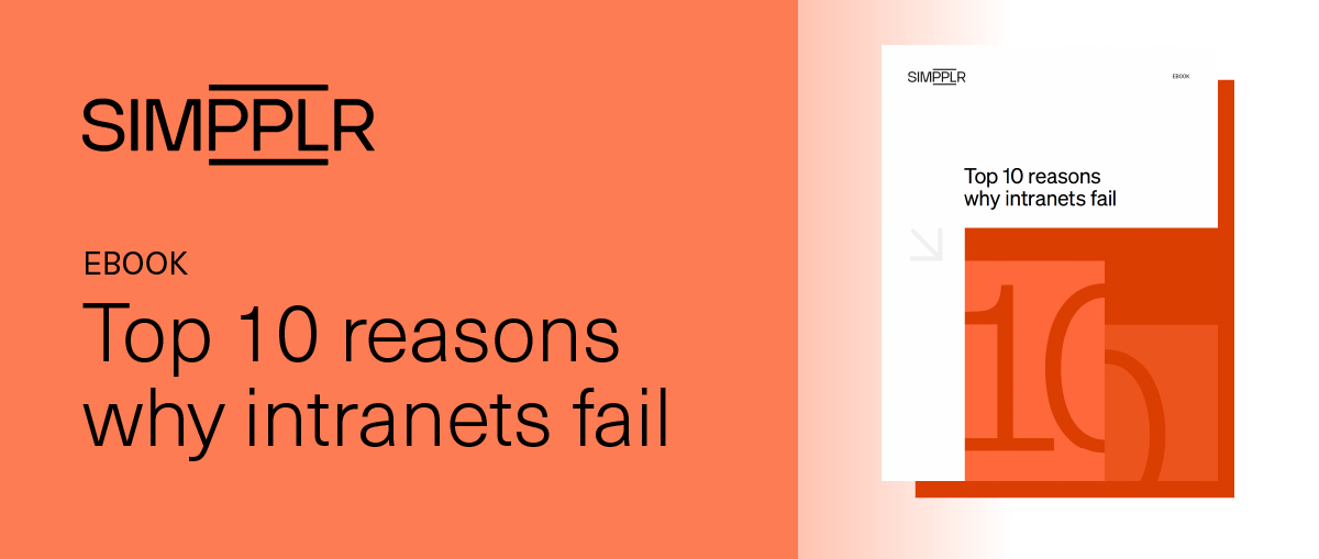 Simpplr | eBook | Top 10 reasons why intranets fail